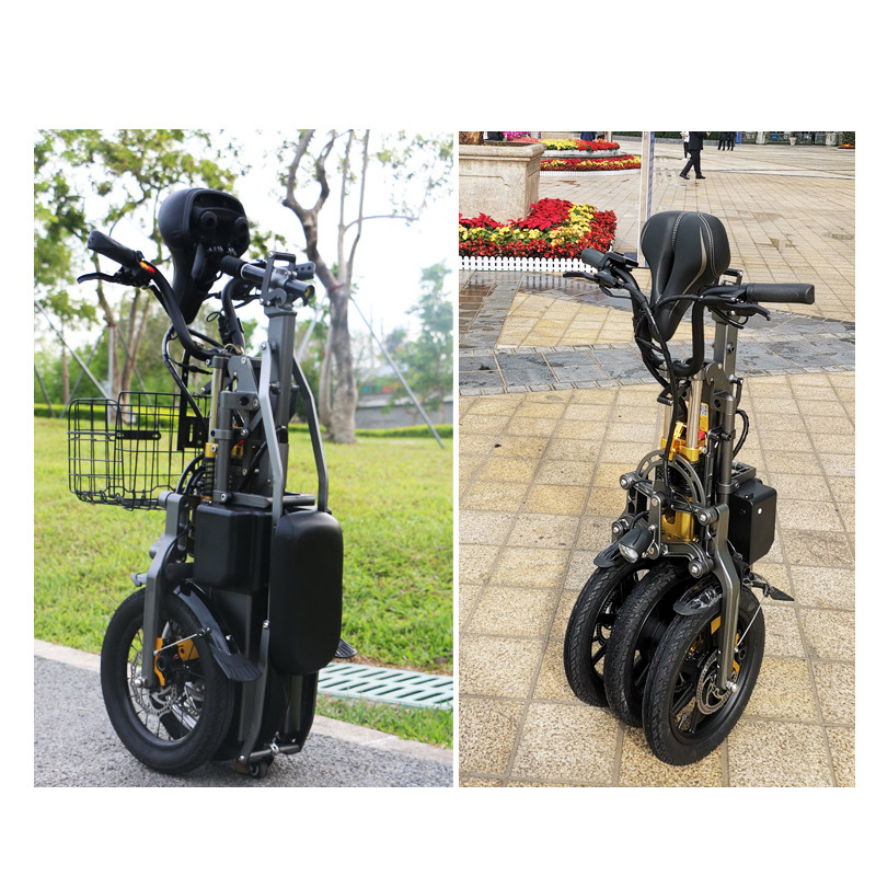 3 Rad-elektrisches Roller-Fahrrad, erwachsene faltbare elektrische
