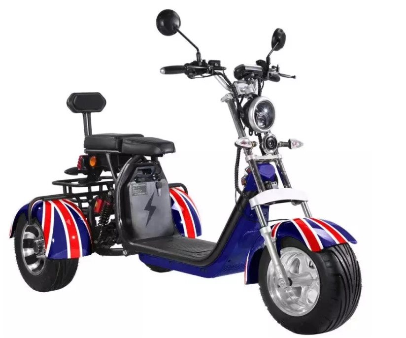 pl80146782 all terrain 3 wheel electric scooter 2 seater 3000w eec coc