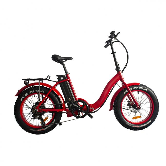 Elektrischer Zyklus des erwachsenes Rädchen-elektrischer faltender Fahrrad-500w 48v 25km/H faltbar 1