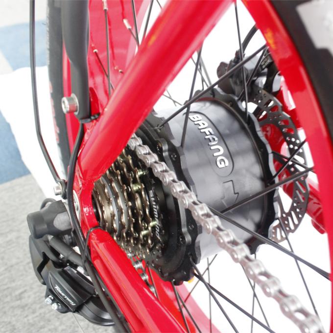 Hybride elektrische faltende Fahrrad-Vollfederung erstrecken lang sich elektrisches faltbares Fahrrad Off Roads 4